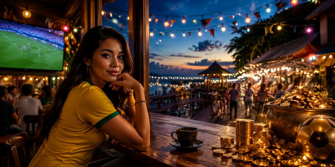 Pertaruhan kasino bergaya Sabah dengan suasana malam yang dinamik